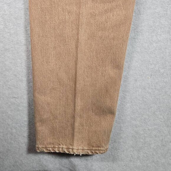 Levis 501 Vintage 90s USA Straight Leg Jeans 33x32 Brown Rare Wash 1994 - Picture 9 of 15